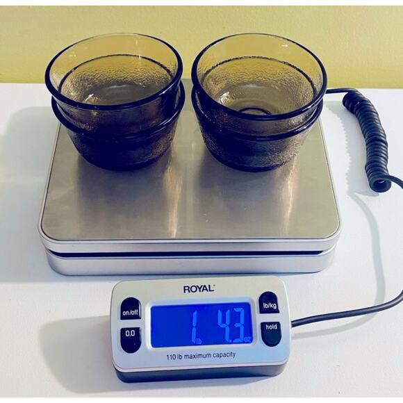 4 Vintage Textured Amber Brown Glasbake Ramekins Bowls, Prep, Bowl, Custard - Picture 5 of 5